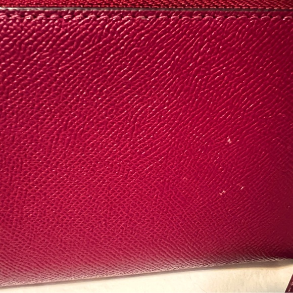 Coach Accordian Zip Wallet in Fuschia color - Picture 8 of 9